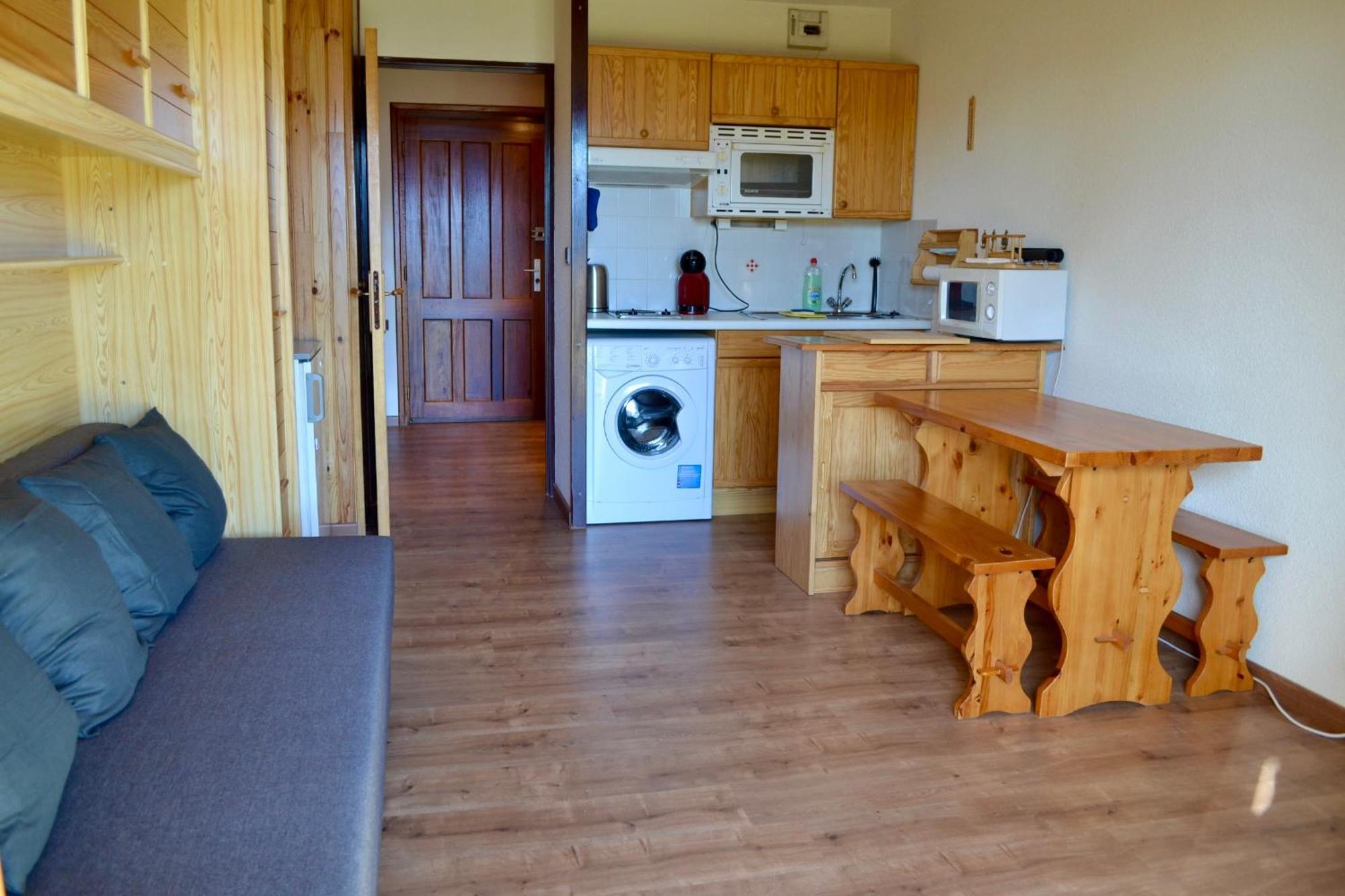Studio Cabine Chaleureux A Pyrenees 2000 - Wifi Et Parking Prive Bolquere Pyrenees 2000 エクステリア 写真
